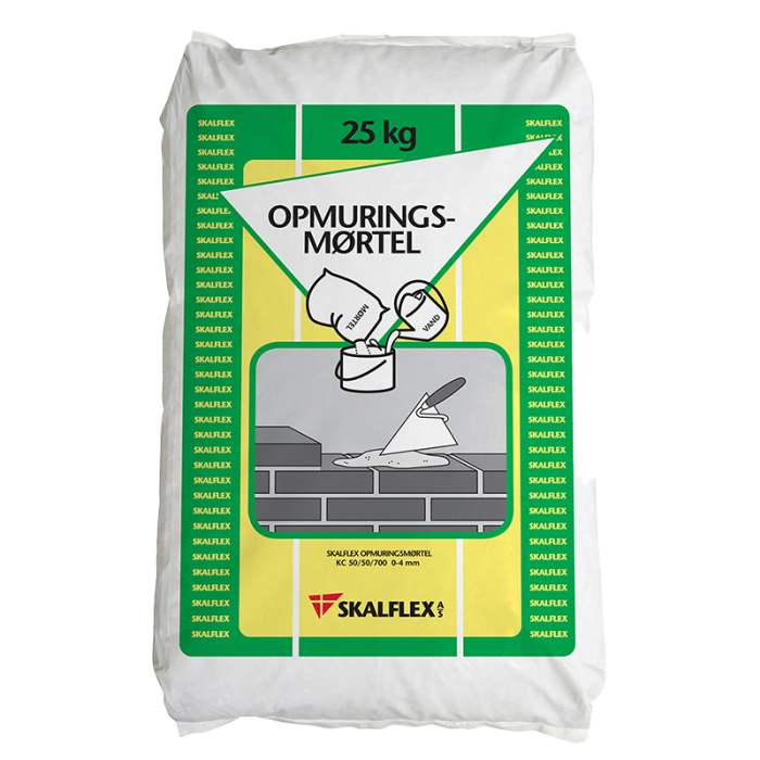 OPMURINGSMØRTEL 0-4 MM 25 KG SKALFLEX