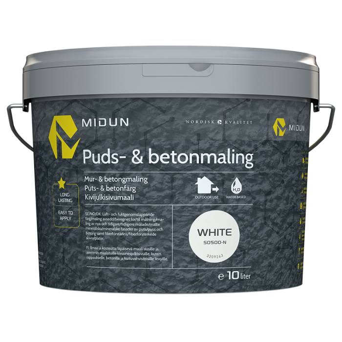 Puds- og betonmaling V Vit