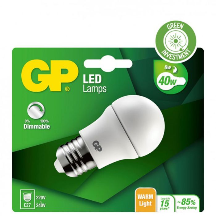 GP LED MGLOBE DIM E27 6-40 W