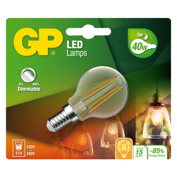 GP LED FILAMENT GLO DIM E14 5-40W