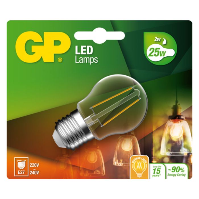 GP LED FILAMENT MGLOBE E27 2-25 W