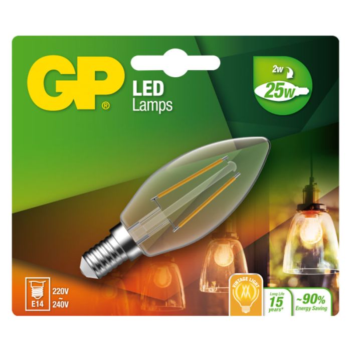 GP LED FILAMENT E14 2-25 W