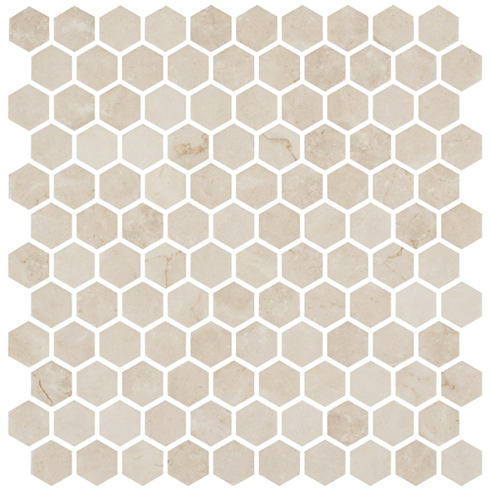 Mosaik Hex Ecostones Crema Marfil Matte