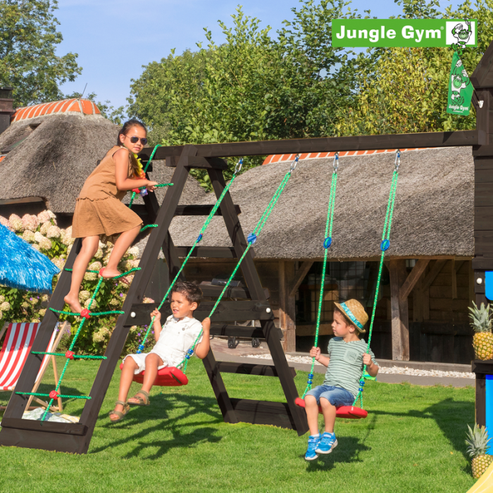 Swing Modul 2-Climb 220 Komplet Sort Jungle Gym